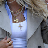 WHITE MOCHA GEMSTONE NECKLACE