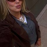 HOT CHOCOLATE GEMSTONE NECKLACE