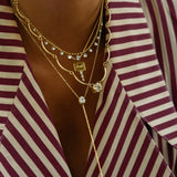 SOLITAIRE WAVE NECKLACE