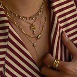 PEAR LARIAT NECKLACE