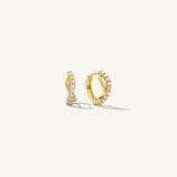 14K INFINITY TWIST EARRING