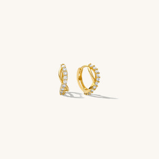 14K INFINITY TWIST EARRING