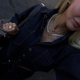 WHITE MOCHA GEMSTONE NECKLACE