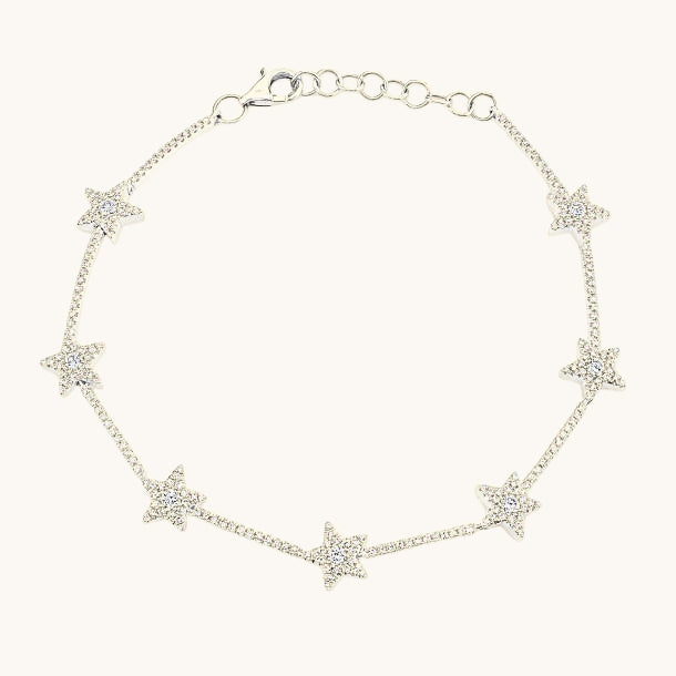 14K NOVA STAR DIAMOND BRACELET