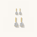 PEAR BAR EARRINGS