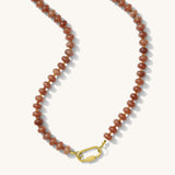 HOT CHOCOLATE GEMSTONE NECKLACE