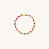 RUBY HEIRLOOM BEZEL TENNIS BRACELET