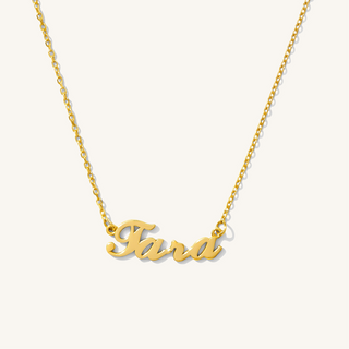 14K CARRIE NAME NECKLACE (STANDARD)