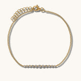 14K SINGLE PRONG DIAMOND BRACELET