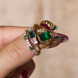 EMERALD DROP RING