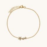 14K SHOOTING STAR DIAMOND BRACELET