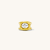 SOLITAIRE LOVE KNOT RING
