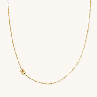 14K ASYMMETRICAL INITIAL NECKLACE