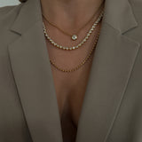 QUEEN OF HEARTS BEZEL TENNIS NECKLACE