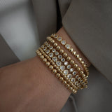 QUEEN OF HEARTS BEZEL TENNIS BRACELET