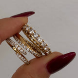 PAVÉ INTERTWINED RING