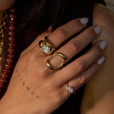 SOLITAIRE LOVE KNOT RING