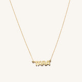 14K BUBBLE NAME NECKLACE