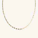 14K SHIMMER LACE NECKLACE
