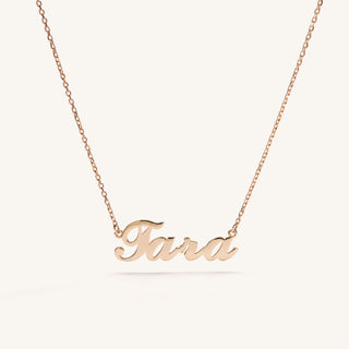 14K CARRIE NAME NECKLACE (STANDARD)
