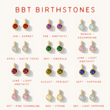 14K BIRTHSTONE DOUBLE PEAR PINKY RING