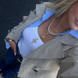 WHITE MOCHA GEMSTONE NECKLACE