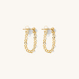 HALO CHAIN EARRINGS