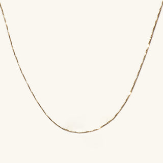 14K BOX CHAIN NECKLACE