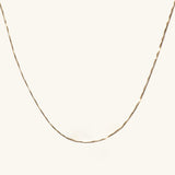 14K SPARKLE BOX NECKLACE
