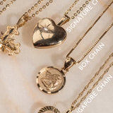 14K SPARKLE BOX NECKLACE