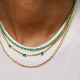 EMERALD EVERYDAY TENNIS NECKLACE