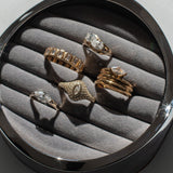 DOUBLE PEAR PINKY RING