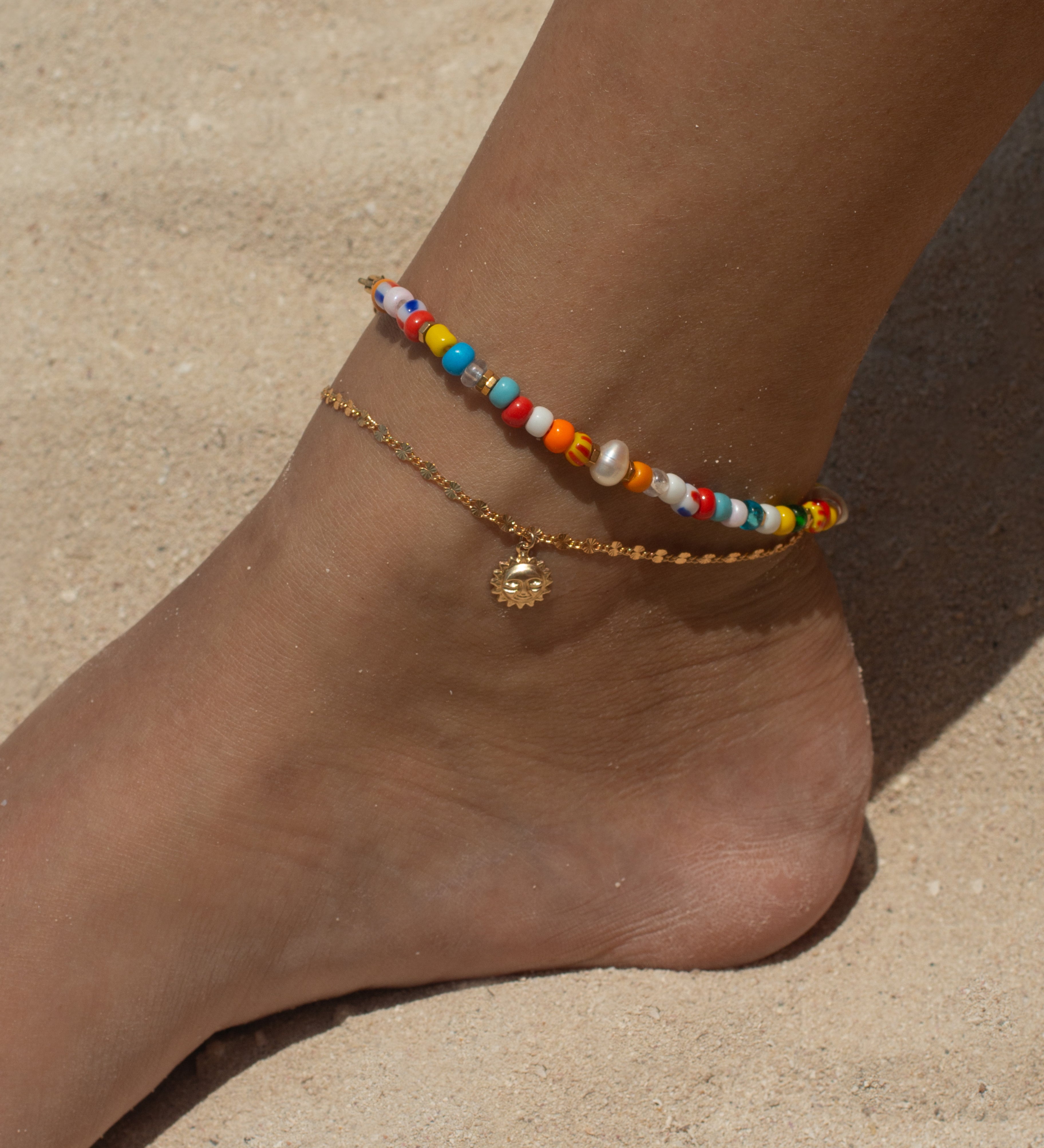 SUMMER LOVE GEMSTONE ANKLET