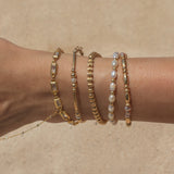 SCALLOPED BEAD BRACELET