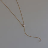 PEAR LARIAT NECKLACE