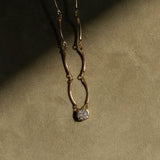 SOLITAIRE WAVE NECKLACE