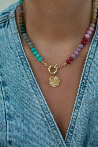 RIVI RAINBOW GEMSTONE NECKLACE