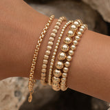 SCALLOPED BEAD BRACELET