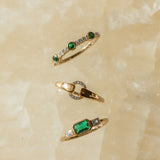 EMERALD DROP RING