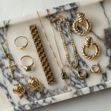 EMERALD BEZEL NECKLACE