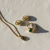 EMERALD TARA EARRINGS