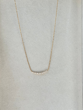 DAINTY CZ BAR NECKLACE