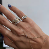 DOUBLE PEAR PINKY RING