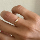 TRIPLE STONE RING (SIZE 5)