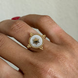 ORNATE QUARTZ RING (ADJUSTABLE)