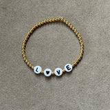 LOVE BEAD BRACELET WHITE