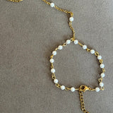 PEARL HAND CHAIN BRACELET