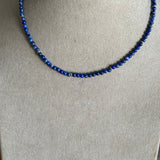 LAPIS LAZULI GEMSTONE NECKLACE (14" + 2" EXT)