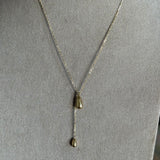 PEAR DROP LARIAT NECKLACE (15" + 2" EXT)