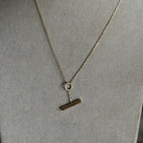 T-BAR NECKLACE (15" + 2" EXT)